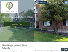 Tablet Screenshot of cypressplaceil.com